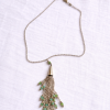 9c08cf3b-f772-4366-a5a9-854cfa538e42 Sterling Silver Chain Tassel Necklace with Green Aventurine