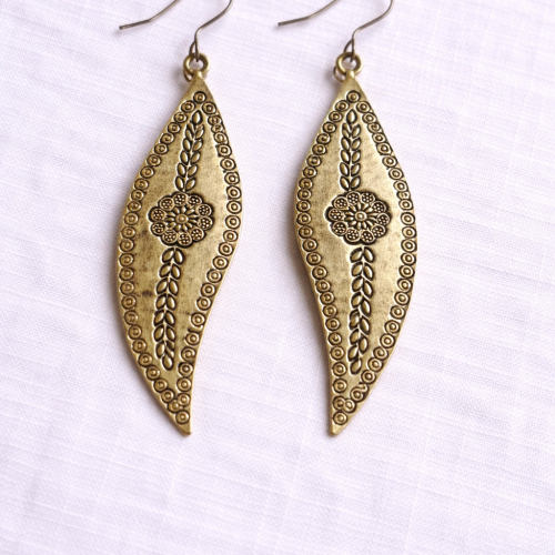Karen Hill Tribe Silver Floral Drop Earrings