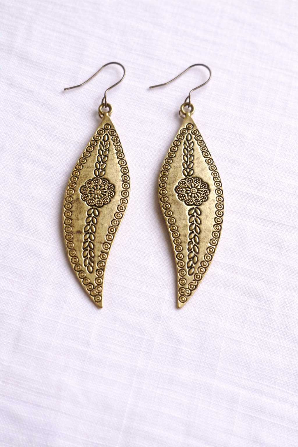No. 003 — Karen Hill Tribe silver floral drop earrings